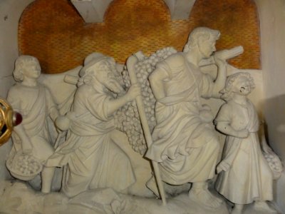 Bernières (Seine-Mar.) église, dessous d'autel 02