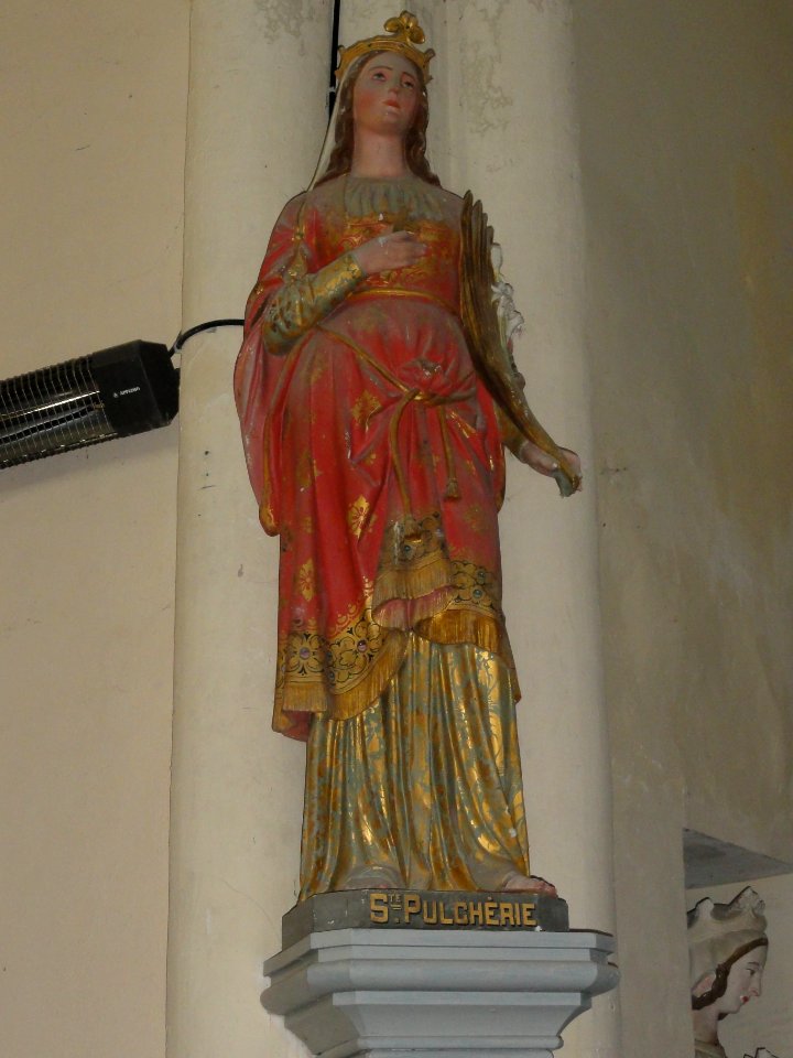 Bernières (Seine-Mar.) église, statue 01