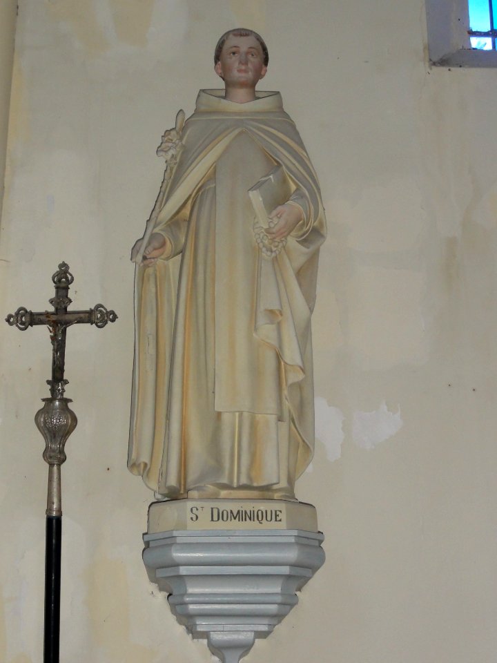 Bernières (Seine-Mar.) église, statue 12 Saint Dominique