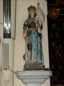 Bernières (Seine-Mar.) église, statue 15 Sainte Jeanne d'Arc