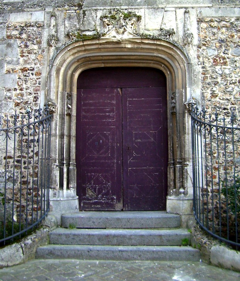 Bernay église Sainte-Croix porte