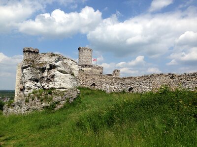 Castle monument the ruins of the