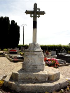 Bertreville (Seine-Mar.) croix de cimetière, verso