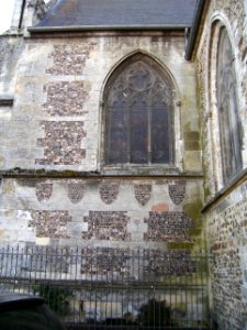 Bernay église Sainte-Croix detail façade