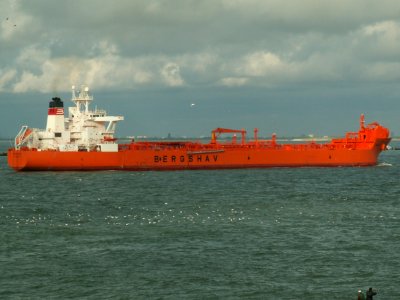 Bertora p2 approaching Port of Rotterdam, Holland 10-Aug-2005 photo