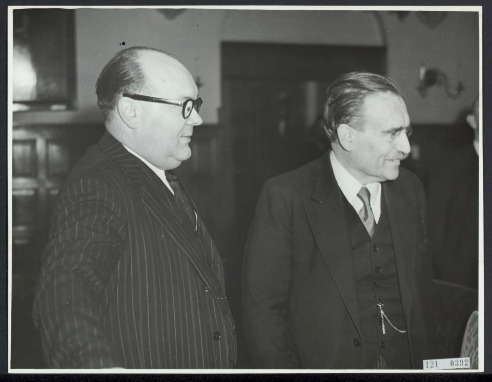Benelux-conferentie in Den Haag van 10 tm 12 maart 1949. De Belgische minister-, Bestanddeelnr 121-0392