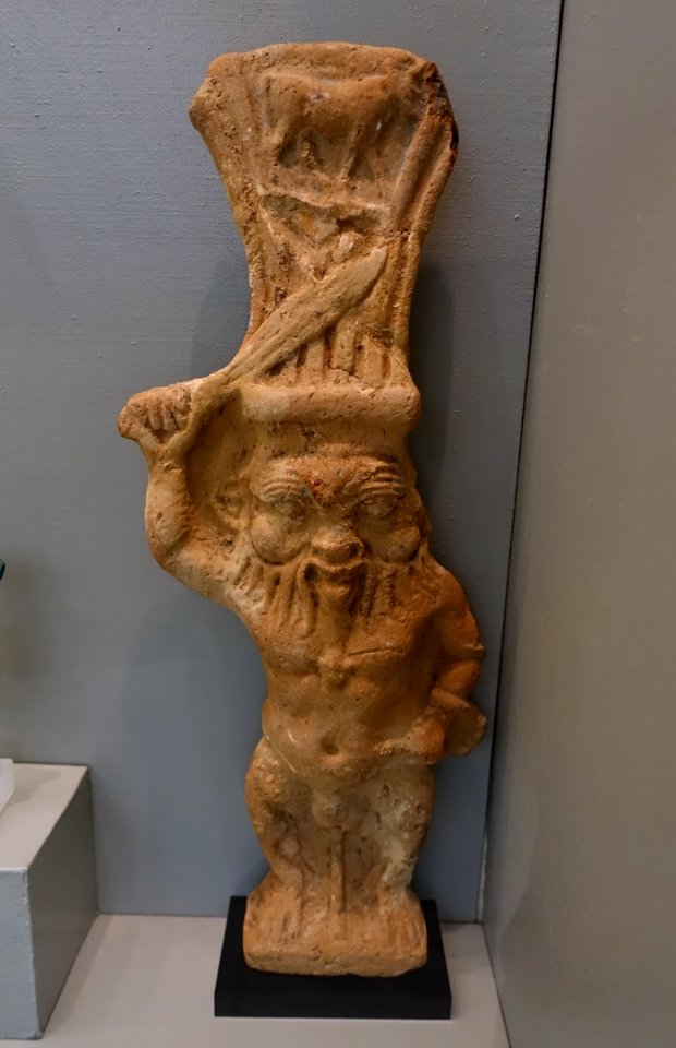 Bes, Egypt, Ptolemaic or Roman periods, terracotta, K 3094 - Martin von Wagner Museum - Würzburg, Germany - DSC05407