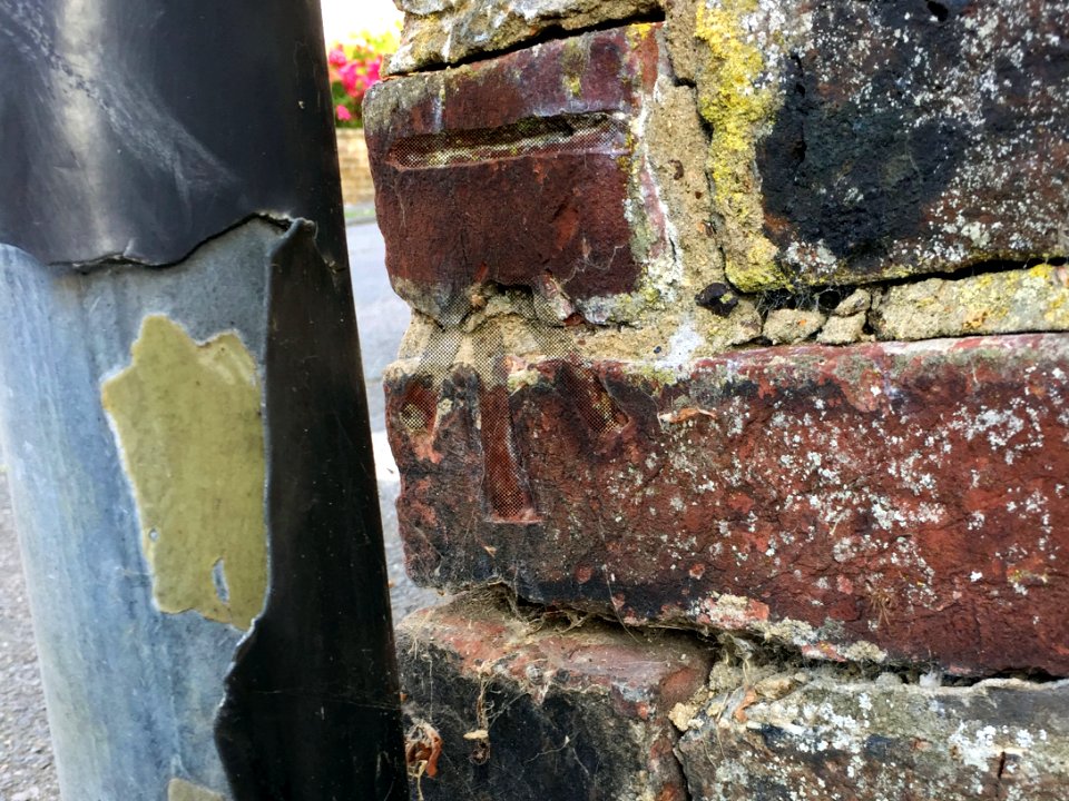 Benchmark, Post Wall, Crowmere Avenue and St Davids Avenue, Bexhill
