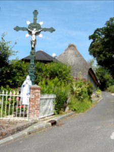 Bertheauville (Seine-Mar.) calvaire au Bois de Devant