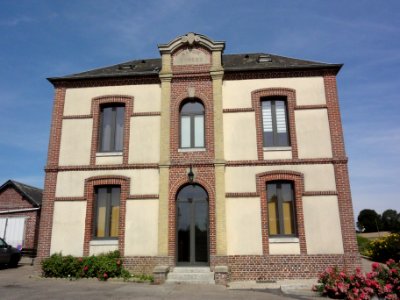 Bertheauville (Seine-Mar.) mairie-écoles