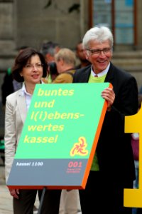 Bertram Hilgen und Margit Berghof-Becker Festumzug 1100 Jahre Kassel