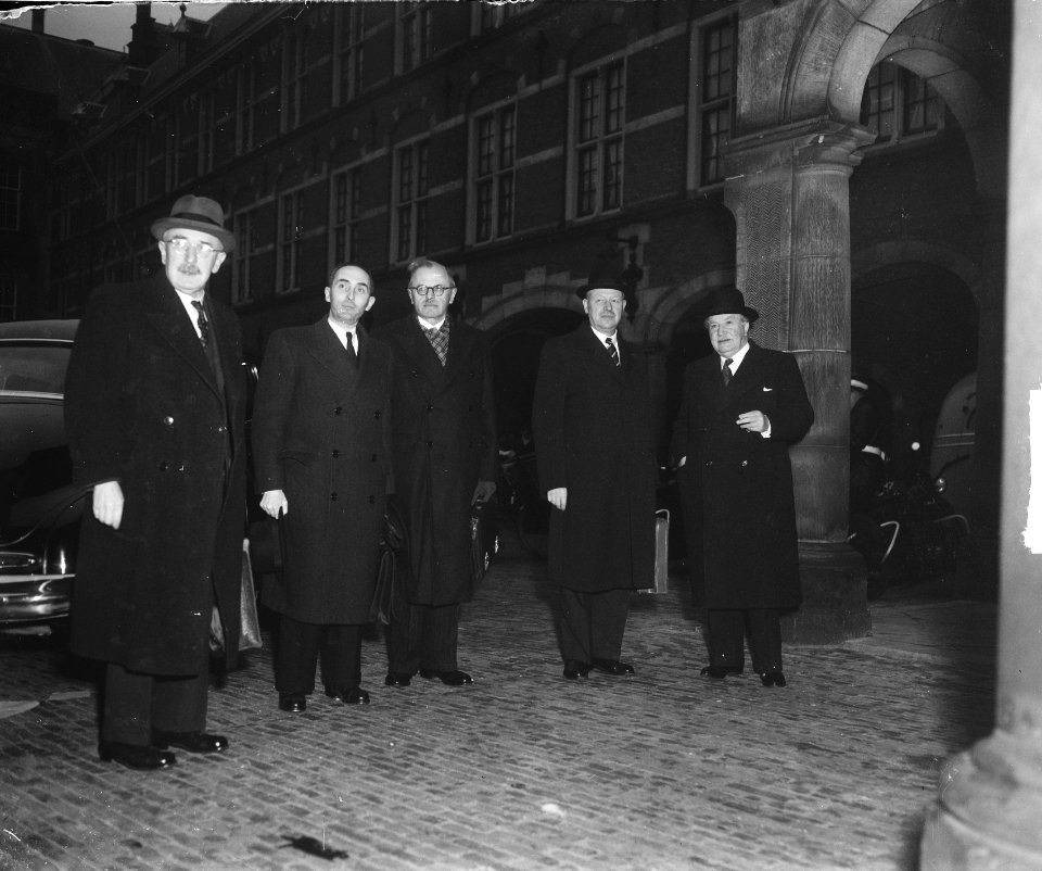Benelux-conferentie in Den Haag van 10 tm 12 maart 1949. De Luxemburgse delegat, Bestanddeelnr 903-2607
