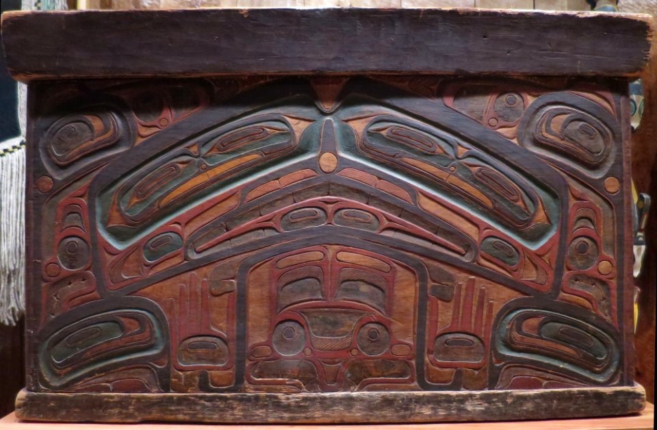 Bentwood chest attributed to Captain Carpenter (Heiltsuk), Alaska State Museum 