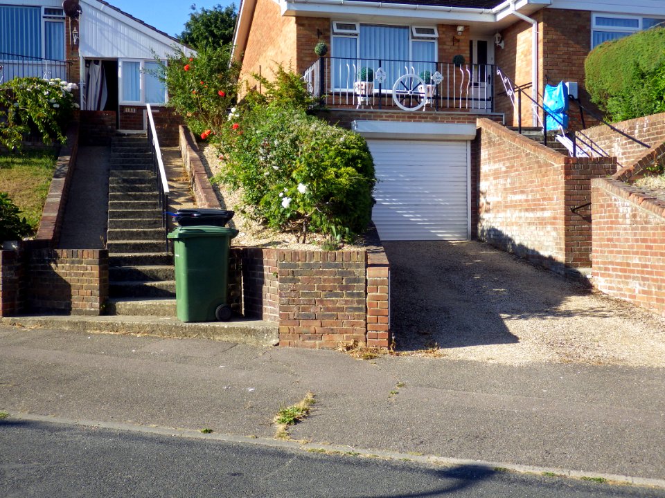 Benchmark, Wall, 133-135 Pebsham Lane, Bexhill (2)