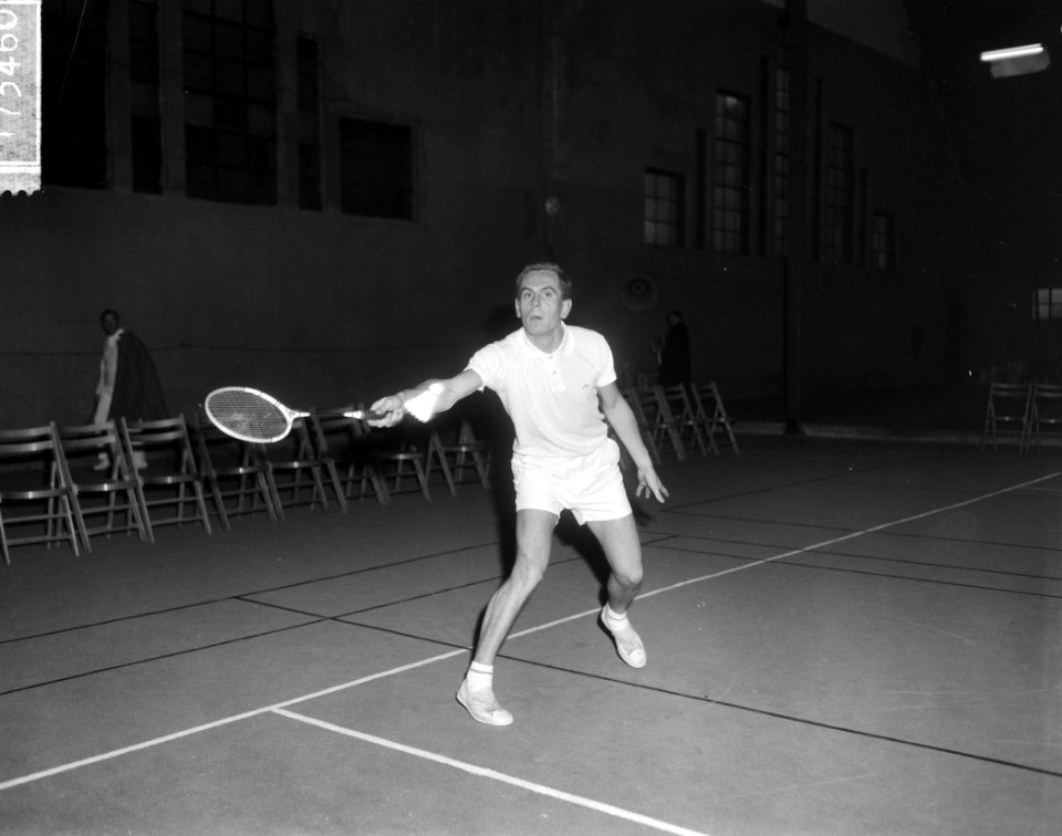 Benelux badmintontoernooi in tennispark Marlot te Den Haag Roger Ducate (Belgie), Bestanddeelnr 917-3460