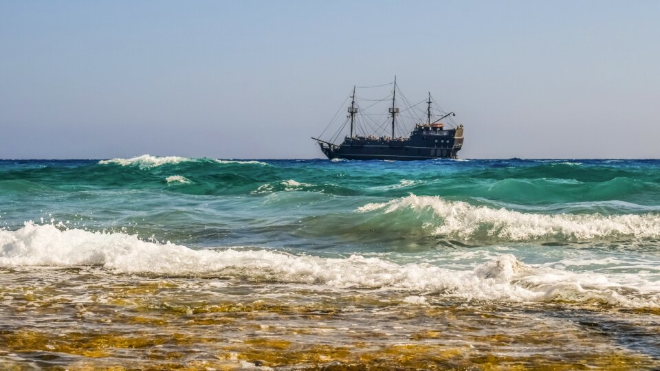 Cruise ship pirate ship ayia napa