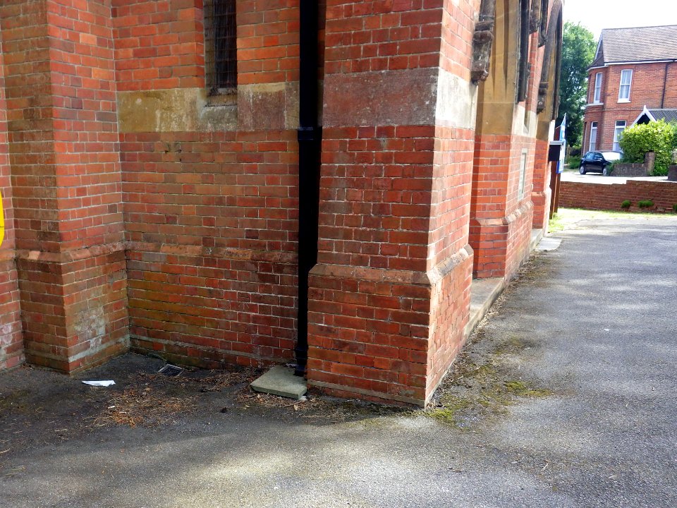Benchmark, St Stephen's Church, Bexhill (2)