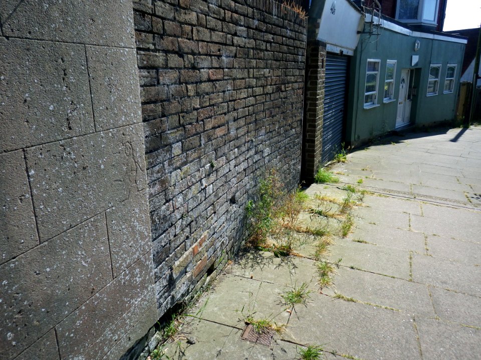Benchmark, Wall, 71-73 Amhurst Road, Bexhill (2)