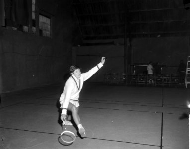 Benelux badmintontoernooi in tennispark Marlot te Den Haag Imri Rietveld (Nederl, Bestanddeelnr 917-3455