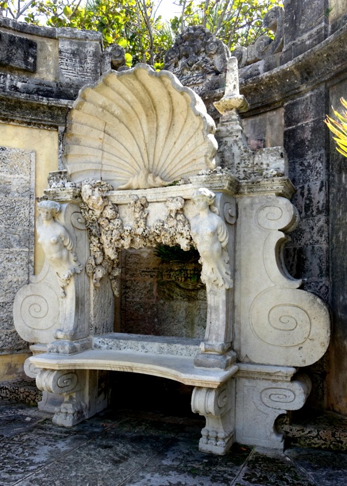 Bench - Vizcaya Museum and Gardens - Miami, Florida - DSC08730