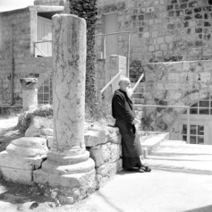 Benedictijner klooster Abu Gosh bij Jeruzalem, gebouwd op de ruines van een rome, Bestanddeelnr 255-0883
