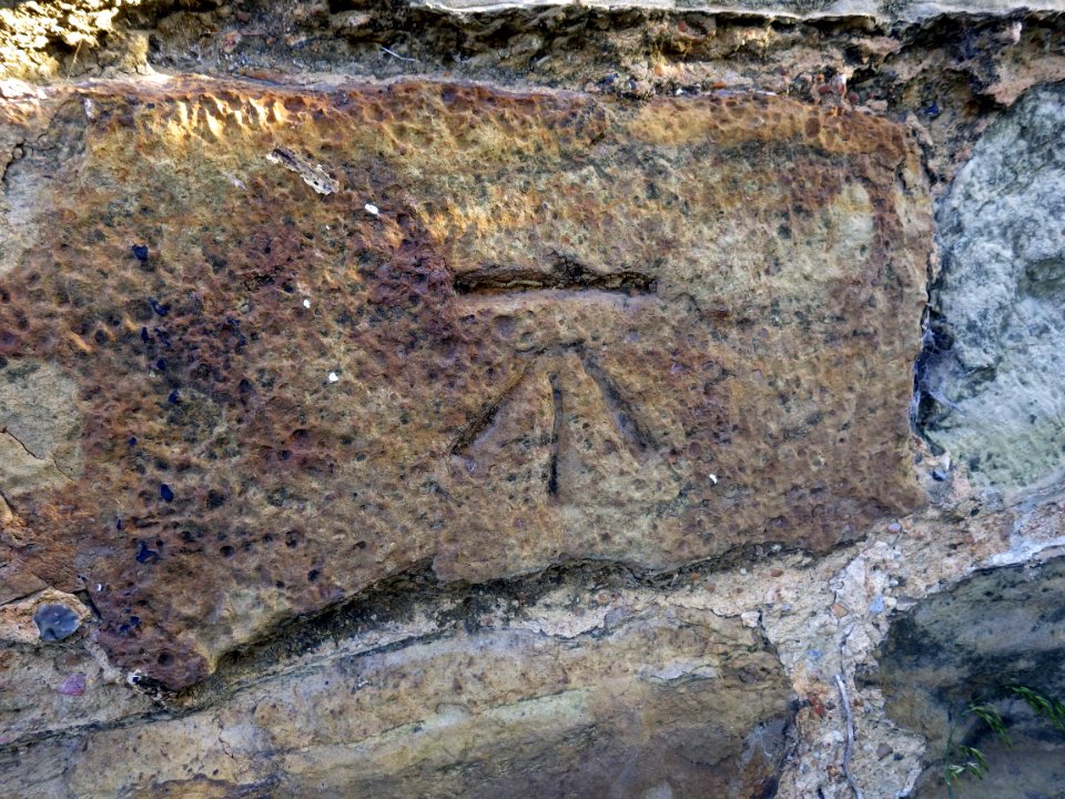 Benchmark, building, Little Worsham Farm, Bexhill