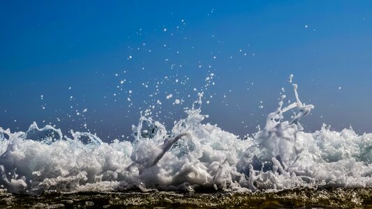 Drops foam spray photo