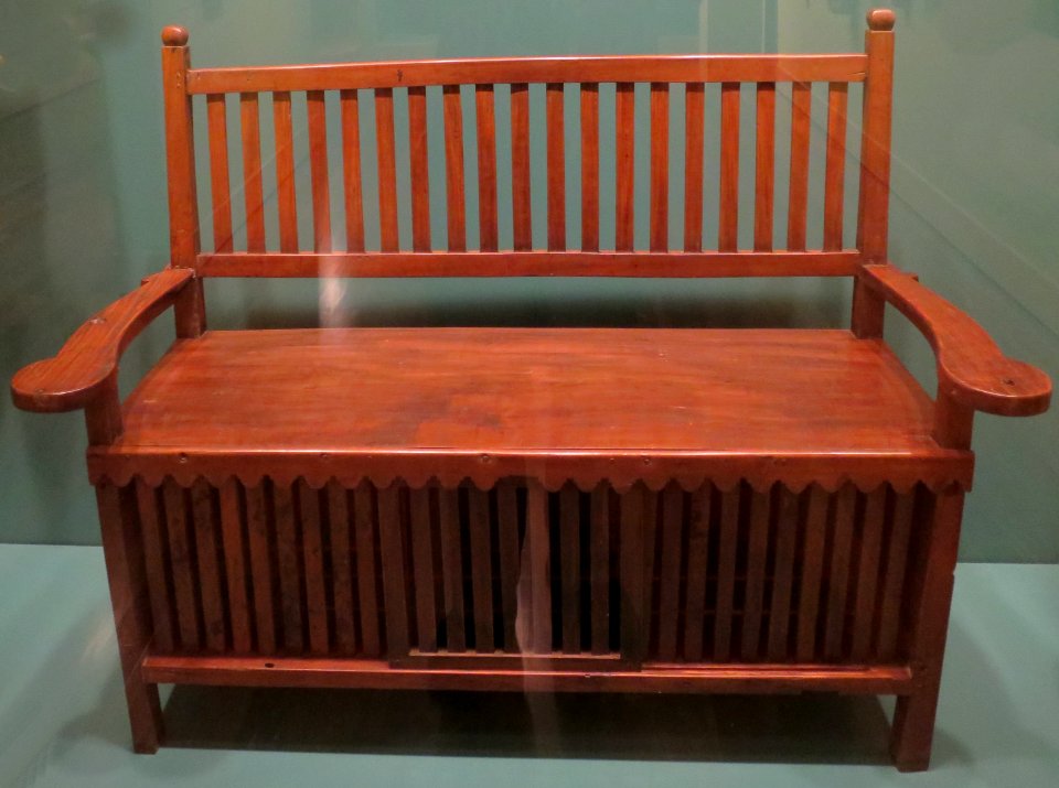 Bench from Philippines, 19th or 20th century, Honolulu Museum of Art, 12,240.1