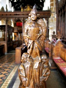 Bench end, Whalley 1