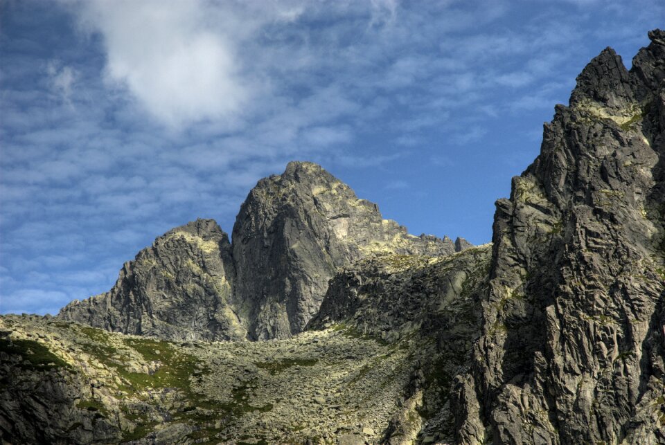 Top view mountains nature