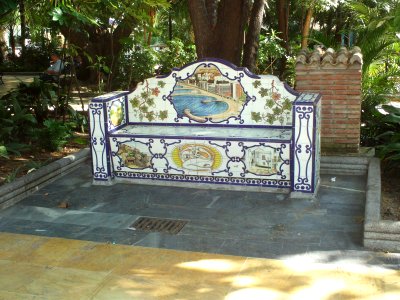 Bench in Parque de Alameda
