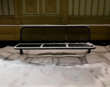Bench Oulu Railway Station 20180107