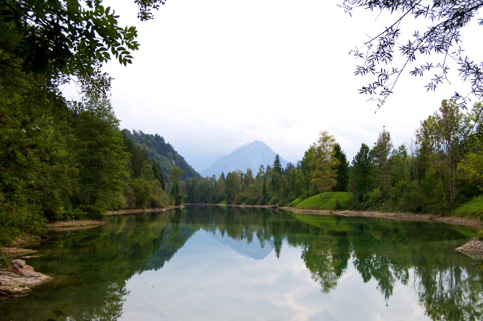 Mountains forest glade iller