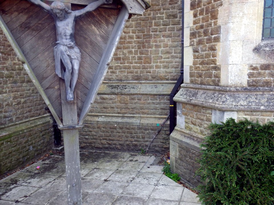 Benchmark, All Saints Church, Bexhill (2)