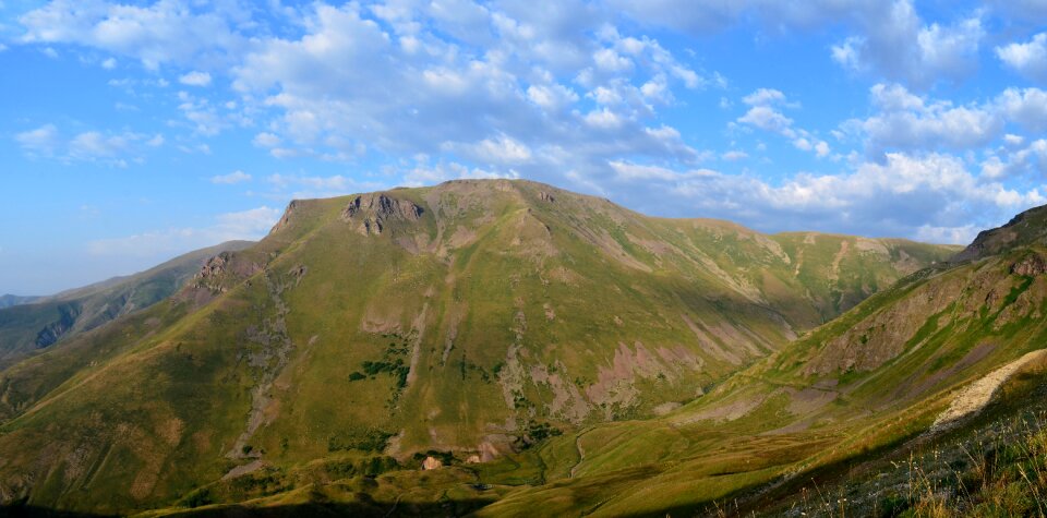 Mountains blue eastern black sea photo