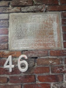 Berghem Rijksmonument 9331 Zorgwijk gedenksteen Burg.v.Erpstraat 46