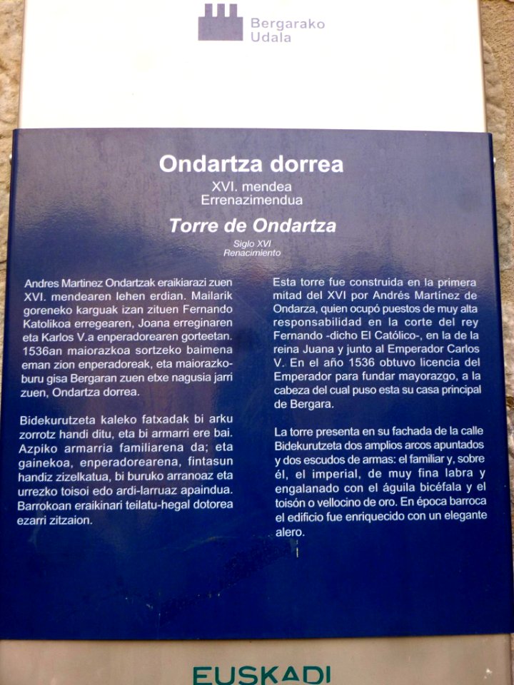 Bergara - Torre de Ondartza 1