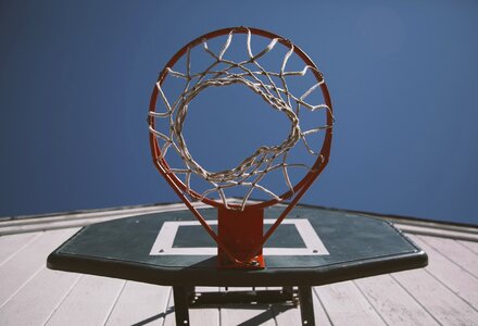 Game low angle shot net photo