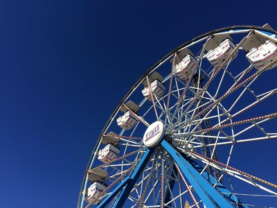 Ferris wheel low angle shot perspective photo