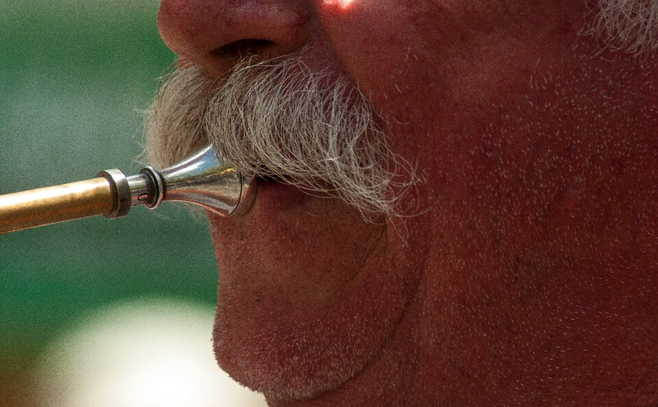 Moustache hunting horn music
