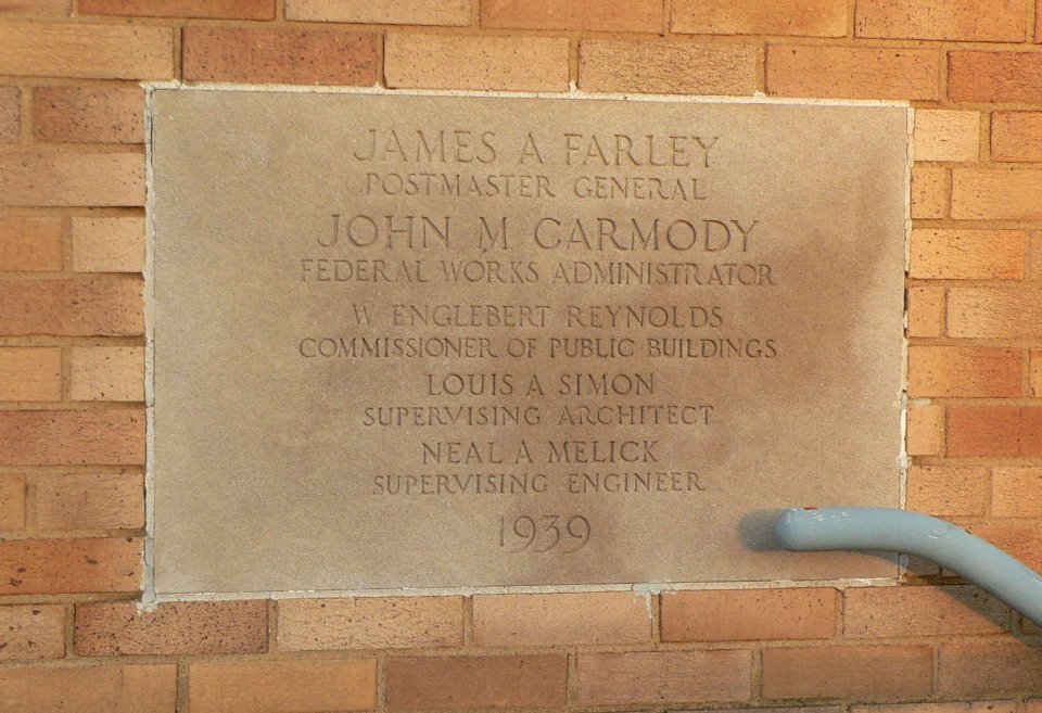 Beresford, South Dakota post office cornerstone 1