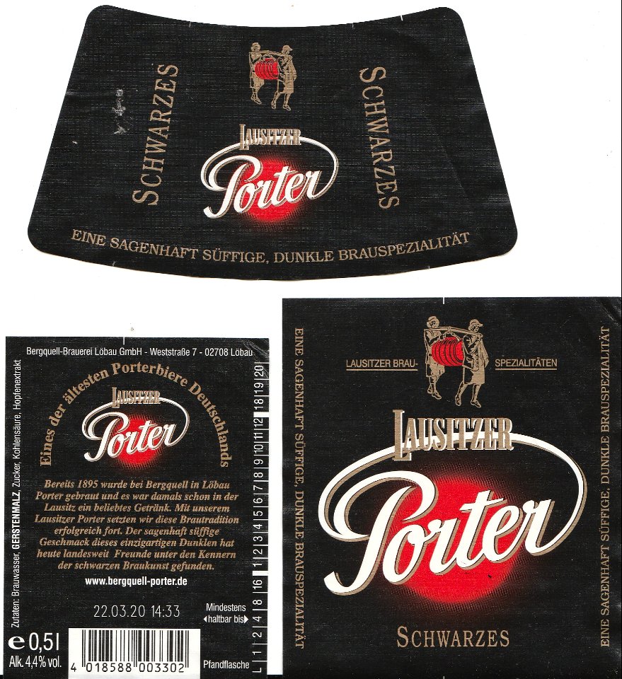Bergquell-Brauerei Löbau - Lausitzer Porter
