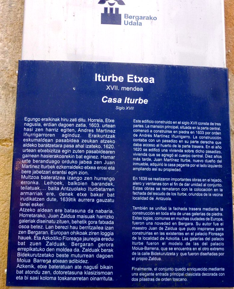 Bergara - Iturbe Etxea 1