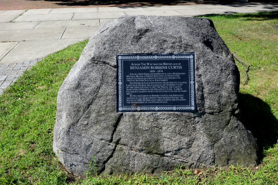 Benjamin Robbins Curtis memorial - Watertown, Mass - DSC03866