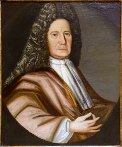 Benjamin Lynde by the Pollard Limner, 1730, oil on canvas - Peabody Essex Museum - DSC07020