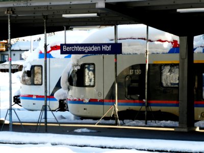 Berchtesgaden, Hauptbahnhof, eingeschlossene S-Bahn-Züge 2019, 1