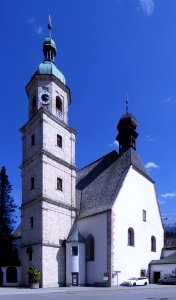 Berchtesgaden, Franziskanerkirche von Westen, 4