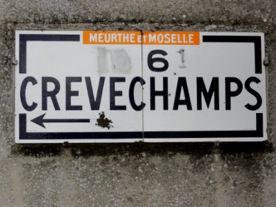 Benney (M-et-M) plaque routière departement