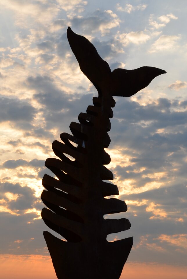 Fisherman art statue