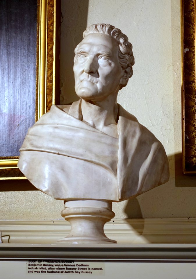 Benjamin Bussey (1757-1842) bust, artist unknown, date unknown - Dedham Historical Society - Dedham Massachusetts - DSC04309
